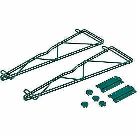 Nexel Poly-Green Single Arm Fixed Wall Bracket, 21&#034; (Pair) AB21G  - 1 Each