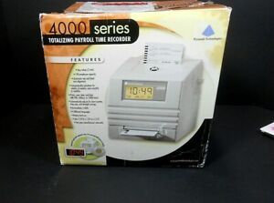 Pyramid 4000 Auto Totaling Time Clock, 50 Employees - Made in USA
