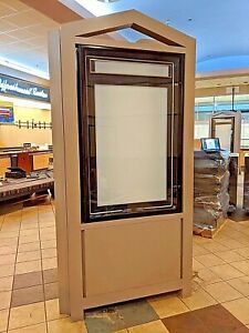 Custom Three Sided Back Lighted One Sheet Theater Poster Case with Dater Kiosk