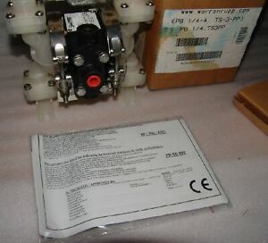 Nonmetallic transfer pneumatic diaphragm pump Rupp Sandpiper PB1/4TS3PP