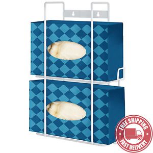 Stock  Your  Home  Double  Glove  Box  Dispenser  ( White ) -  Metal  Holder  fo