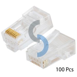 Platinum Tools 106148J RJ-45 (8P8C), Round Cable, Stranded Wire, 100 pc. Jar