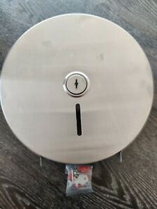 Jumbo Toilet Paper Dispenser Lockable 430 Grade Stainless Steel Satin Finish