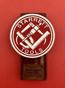 &#034;STARRETT&#034; No. 154-E ADJUSTABLE PARALLEL (Machinist)