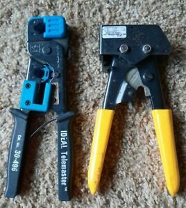 Ideal Telemaster Crimp &amp; Cut Tool. Thomas &amp; Betts Compression Cable Ratchet.