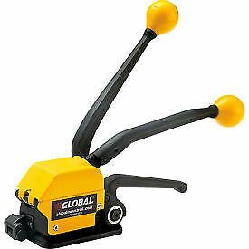 Global Industrial Sealless Strapping Tool, 3-5/16&#034;L x 5-1/16&#034;W x 1-1/4&#034;H, Yellow