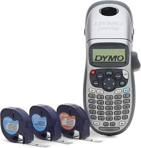 DYMO Label Maker with 3 Bonus Labeling Tapes, LetraTag 100H Handheld Label Maker
