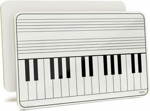 Grand Staff Music Dry Erase Piano Board Lesson Music Lapboard Keyboard 11&#034; x 17&#034;