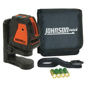 JOHNSON 40-6650 Cross Line Laser,Int,Red,150 ft.