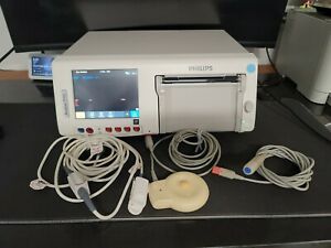 Philips Avalon FM50 M2705A Fetal Patient Monitor w/ M2736AA Tocco LNC MP10 8D