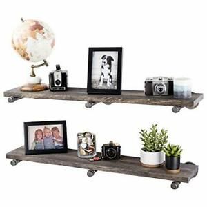 Industrial Pipe Wooden Shelves Restore by PIPE DCOR Premium Ponderosa Pine W...