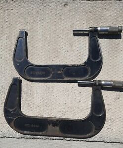 Vintage 1950s Brown &amp; Sharpe Micrometers 67 &amp; 69