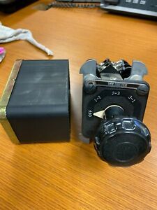 GE GENERAL ELECTRIC TYPE SB-1 VOLTMETER / ROTARY SWITCH 16SB1CF11X2