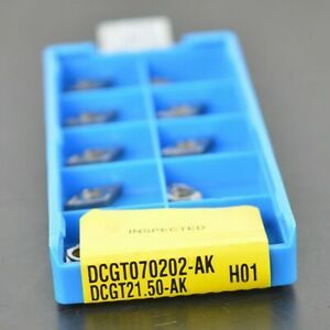 10x For Aluminum Blade,DCGT070202-AK DCGT21.50.5-AK H01 Carbide Inserts Tool