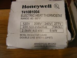TWO T410B1004 120-277V DPST Thermostats