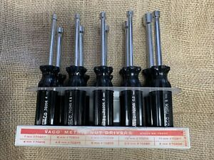 Vaco 10 pc Metric Nut Driver Set Stock no 70200 in Metal Storage Base