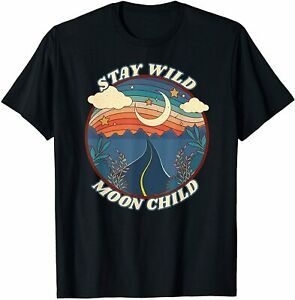 New Limited Vintage Retro Moon Child Premium Gift Tee T-Shirt