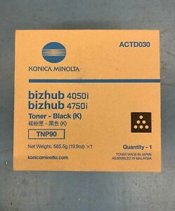 Genuine Konica Minolta Bizhub TNP90 ACTD030 Black Toner x1 K 4050i 4750i OEM