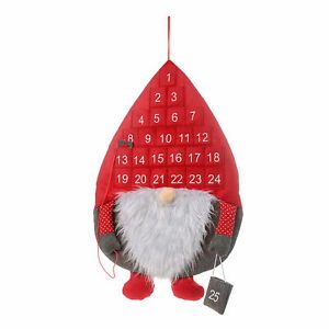 Red Hanging Calendar Christmas Style Exquisite 2 Colors Attractive for Home