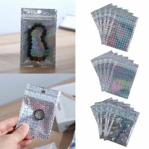 Self Seal Aluminum Foil Reclosable Pouches Laser Packaging Bag Storage bags