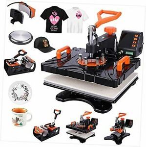 Heat Press- Pro 5 in 1 Heat Tshirt Press Machine 12&#034;x15&#034;- Professional Digital