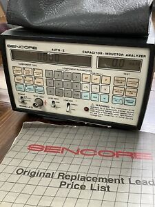SENCORE LC77 AUTO - Z CAPACITOR INDUCTOR ANALYZER w/ LEAD AND POWER ADAPTER