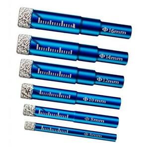 6pc Diamond Core Grit Drill Bit Cutting Hole Saw Power Tool for Granite