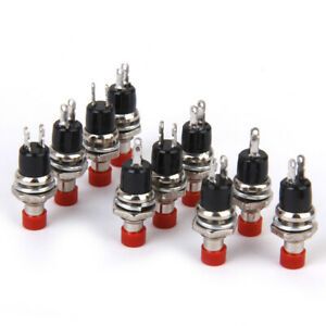 40 Pack Miniature Momentary Push Button Red for Model Railway Hobbyist