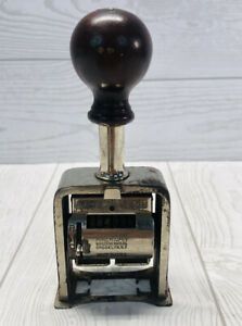 Vintage American Visible Automatic Hand Numbering Machine