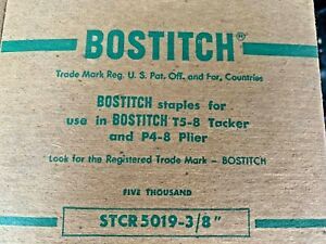 10 Boxes Genuine Bostitch STCR5019-3/8  Staples