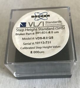 VLSI STANDARDS INC. / BRUKER NANO 8um STEP HEIGHT STANDARD