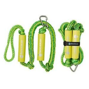 Premium PWC Bungee Dock Lines 2-Pack: 4&amp; 6 Foot Lengths Green &amp; Yellow