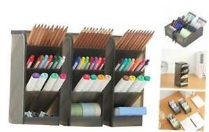 3 Pcs Big Desk Organizer- Pen Organizer Storage for Black Big Pen Holder