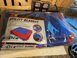 Moving Blanket 40&#034; x 72&#034; Double Stitched Quilted Utility Packing Blanket