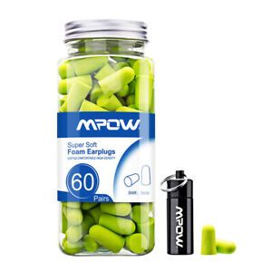 Soft Foam Ear Plugs Comfortable Reusable Hearing Protection Anti Noise 60 Pairs