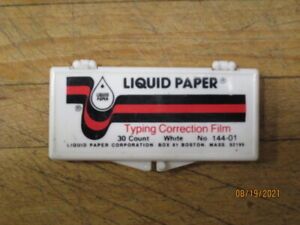 Liquid Paper - Typing Correction Paper