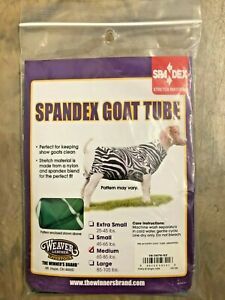 Weaver Livestock Spandex Goat Tube - Green/Blue Geo Print