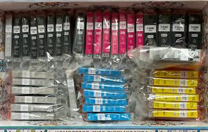 HUGE Lot CANNON PIXMA INK TONER XL C-250BK C251 MC,GY,Y,B REFILL CARTRIDGE 41pc