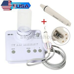FDA SK-E1 Dental Ultrasonic Scaler for Cavitron EMS + 2 Bottles + 2 Handpiece CE