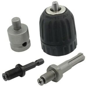 0.8-10mm Precise Keyless Drill Chuck Converter 3/8Inch- 24UNF Thread Change P9K9