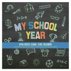 My School Year 2019-2020 Wall Calendar 12&#034;X 24&#034; Includes Stickers LOWER PRICE