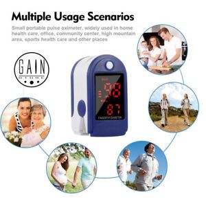 Gain Pulse Oximeter Portable Digital Finger Clip Heart Rate Monitor