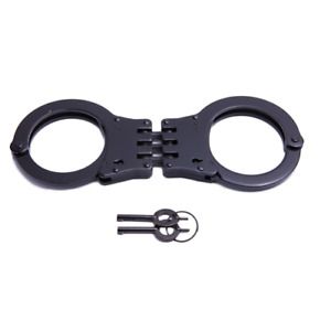 Uzi Uzi Handcuff Hinged Double Color: Black