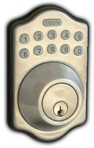 Lockey E-910-OIL-R E Digital Electronic Deadbolt Remote Capable - Antique Bronze