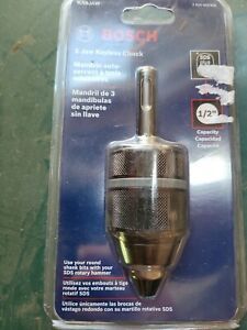 Brand NEW Bosch HA3JAW, 1/2-inch 3-Jaw Keyless Chuck with SDS-plus Shank