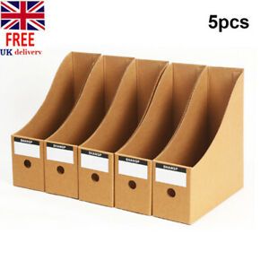 5/10pc File Magazine Holders Box spaper Rack Storage Organiser Various US