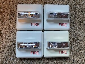 Lot Of 4 Siemens ZR-MC-W Fire Alarm Strobe