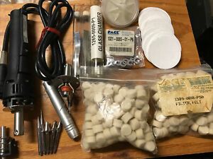 Pace SODR-X-TRACTOR Solder Desoldering Iron Hand piece, With Lot Of Accessories
