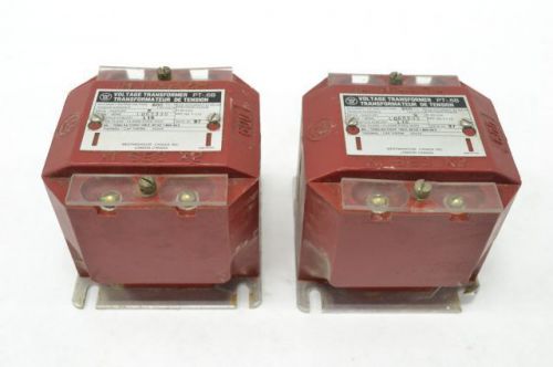 2x westinghouse pt-.6b accuracy rating voltage 5:1 600-120v transformer b220054 for sale