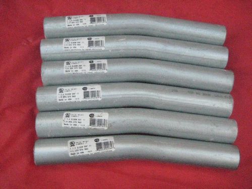 Emt conduit elbow size 1 1/4 steel 11 1/4 degree ll94679 nw-4971 e48675c for sale